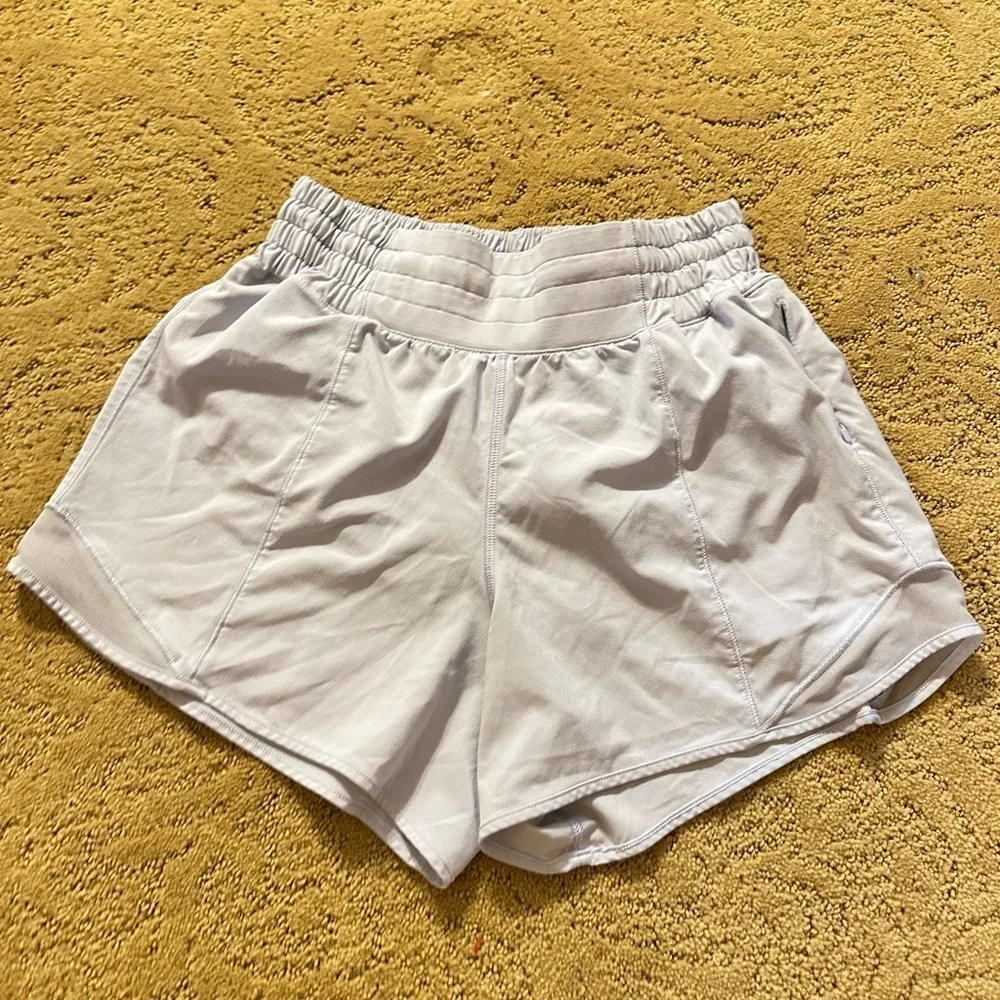 Lululemon Athletica Blue Athletic Shorts High-Waisted Design